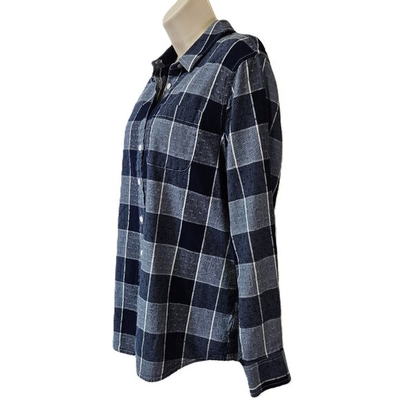 Lands' End Long Sleeve Button Down Checkered Shirt - Picture 5 of 11